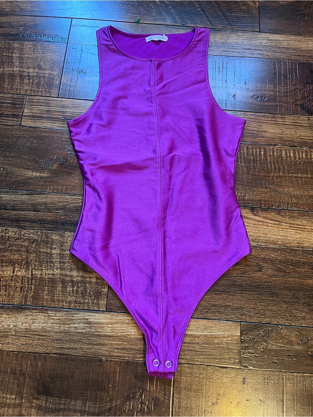 Good American Magenta Sleeveless Bodysuit
